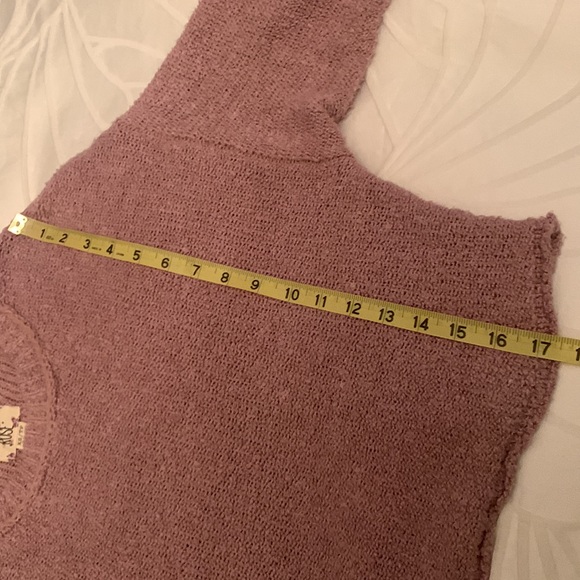 Soft Blush Pink Cropped Sweater - Picture 6 of 6